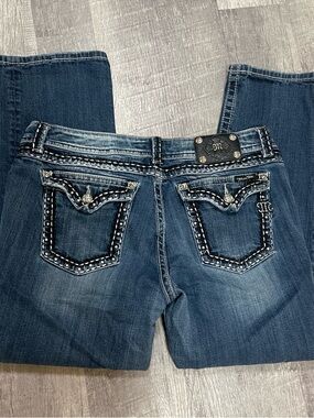 Miss Me Indigo Embellished Boot Cut Jeans